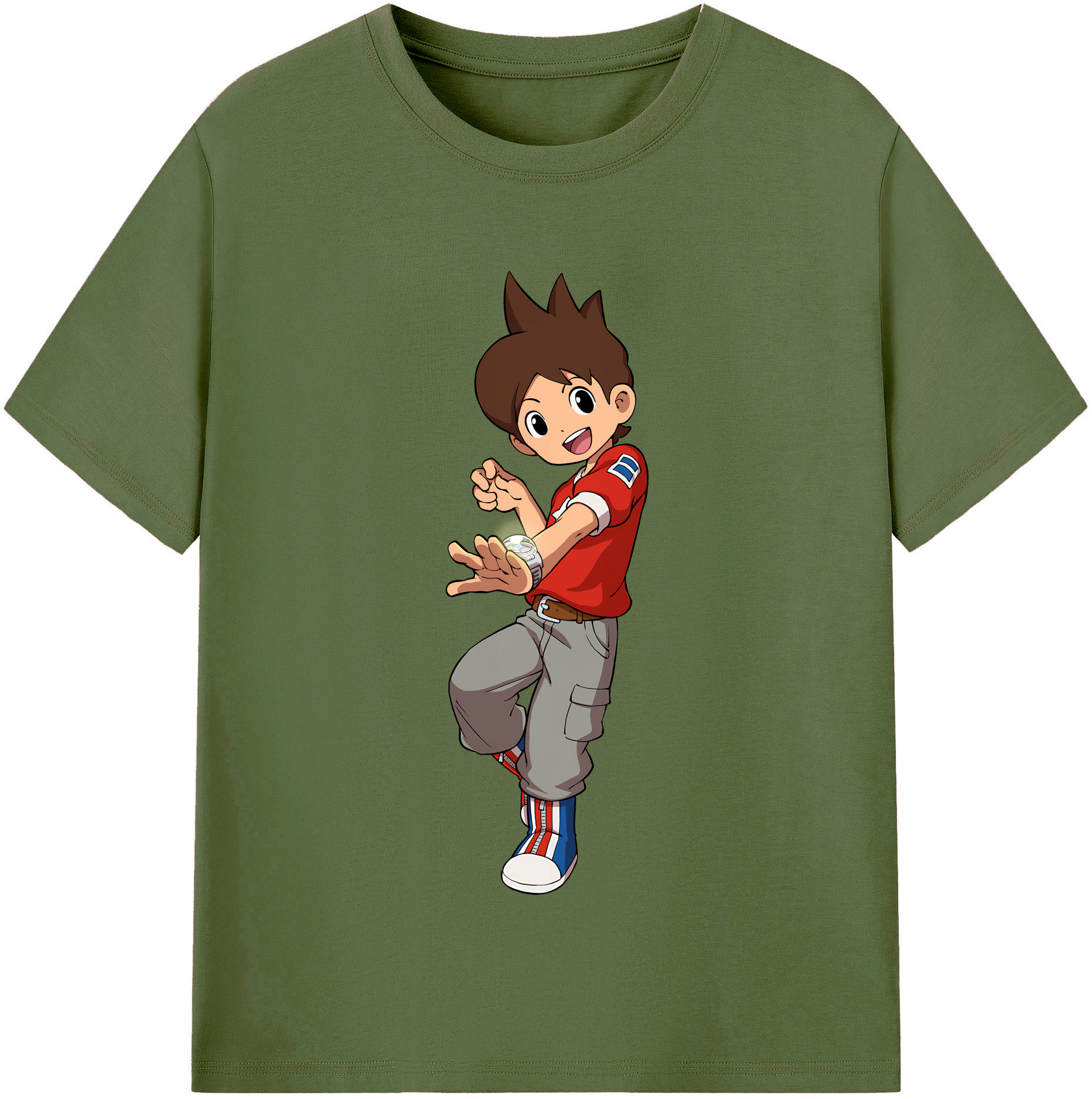 （画像用） 妖怪ウォッチ Yo-kai Watch 綿100％半袖Tシャツ（フロントプリント）